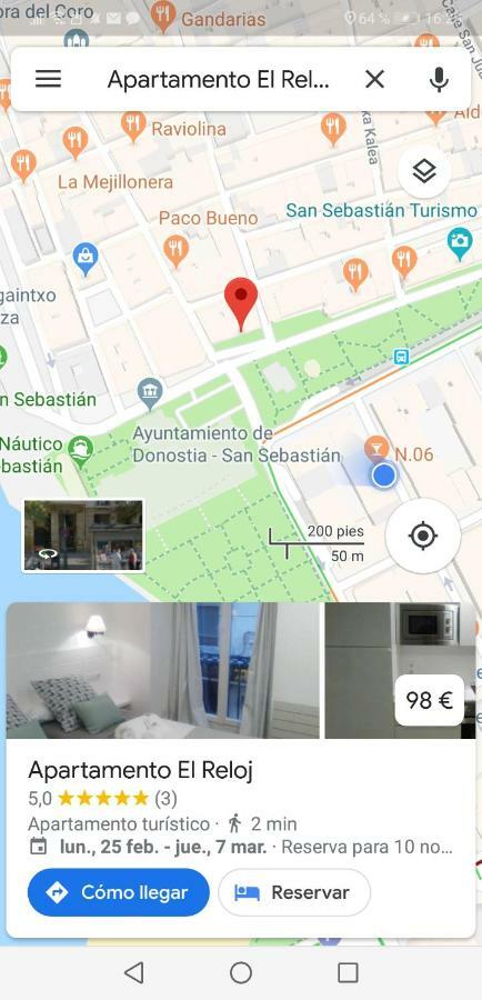 Apartamento El Reloj San Sebastián Exterior foto